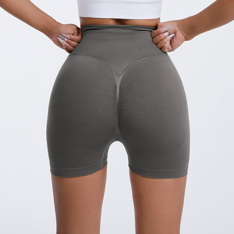 High Waisted Seamless Peach Lift Cross Yoga Shorts Ultra Stretchy for Running Fitness Comfortable and for All Workouts