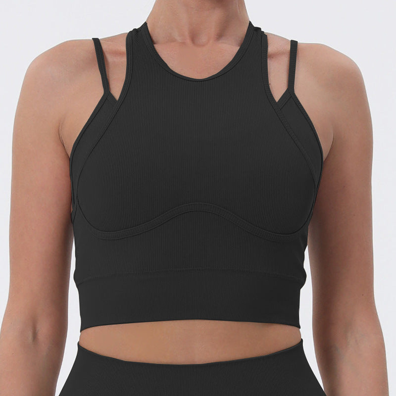 Quality Dual Layer Sports Bra Top and Comfortable Yoga Wear for Summer Workout