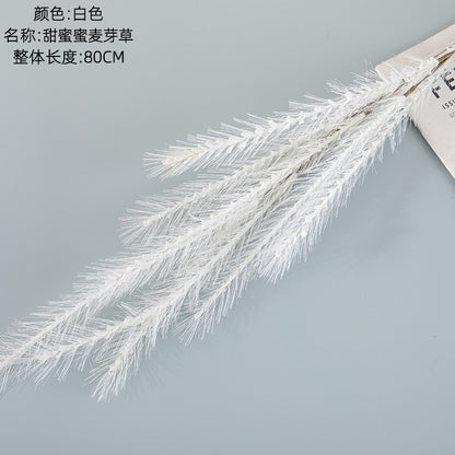 Stylish Faux Grass Plume Flower Bouquet for Home Decor – Perfect for Weddings & Events, Decorative Aisle Markers & Flower Walls – MW09911