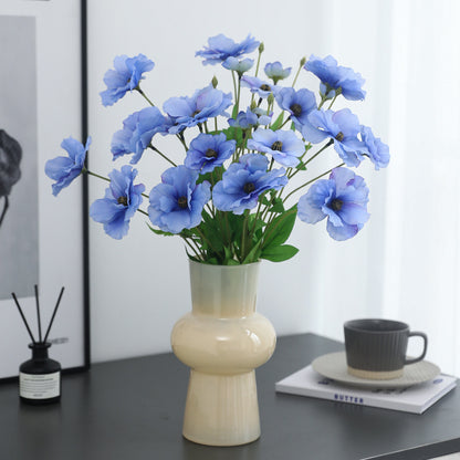 Elegant European Silk Peony Faux Flowers - Stunning Nordic-Inspired Table Centerpiece for Indoor Décor and Floral Arrangements