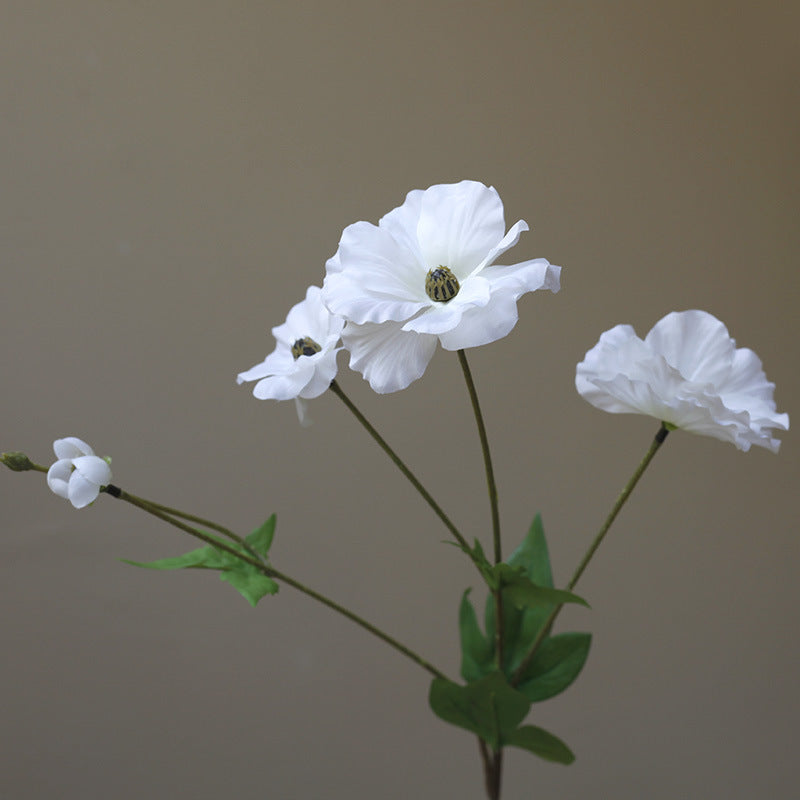 Fresh and Minimalist Nordic-Inspired Artificial Flowers - Silk Peonies & Poppies for Photography & Home Decor