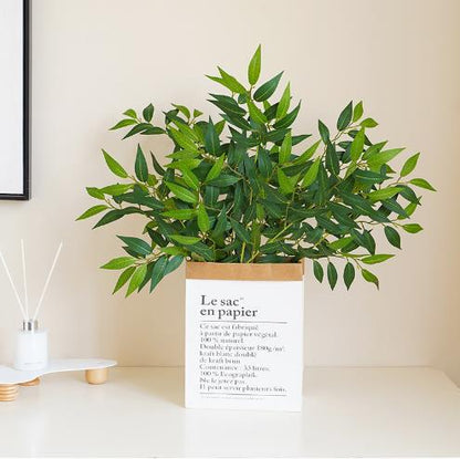 Realistic Potted Silk Plants - Mesquite Tree, Osmanthus, and Willow for Indoor Decor | Perfect for Living Rooms, Photography, and Enhancing Your Home Environment