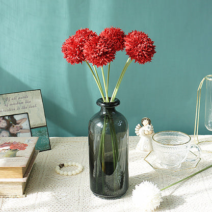 Lifelike Faux Fluffy Dandelion Ball Decorative Floral Arrangement - Perfect for Home, Weddings, and Photography