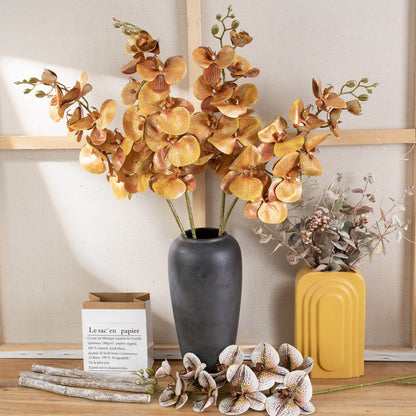 Stunning Artificial Nine-Headed Butterfly Orchid - INS Style Home Decor & Wedding Decoration - Realistic Faux Flowers CL09003 for Lasting Beauty and Elegance