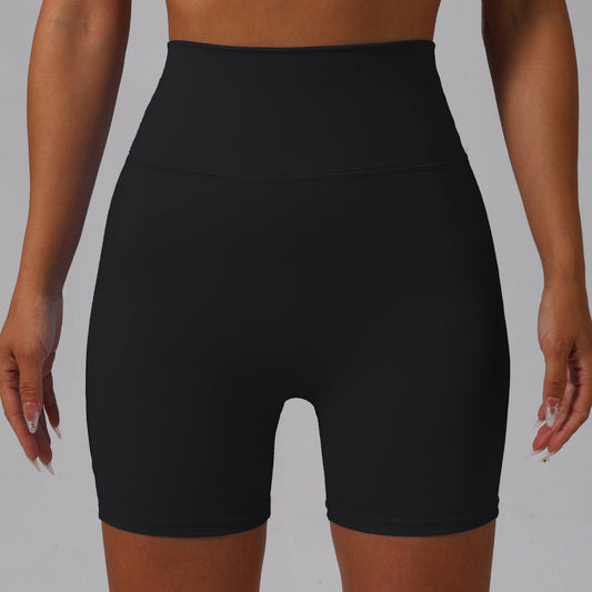 High Waisted Women's Sports Shorts with Lift and Compression Quick Dry and Tight Fit for Running Yoga and Fitness Workouts