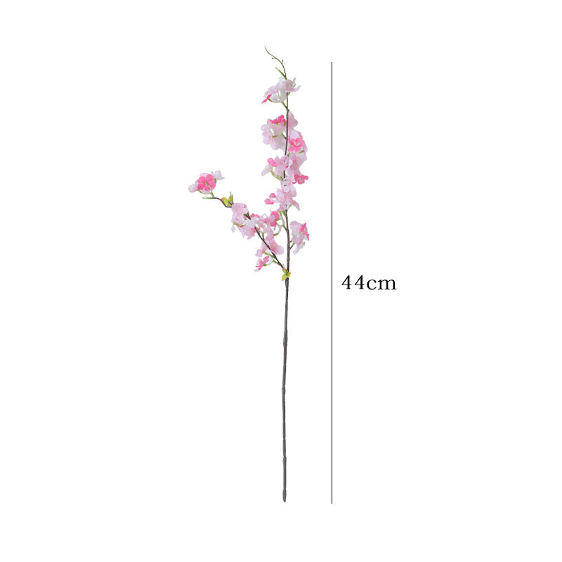 2-Pronged Peach Blossom Artificial Flowers - Stunning Photo Prop for Outdoor Decoration, Perfect for Ceiling Decor and Scenic Backdrops