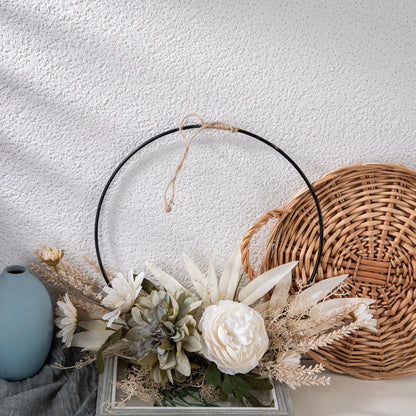 Yuena Half-Circle Faux Flower Bouquet for Home Décor – Elegant Wedding Handheld Flowers and Stunning Wall Art Decoration (CF01205)