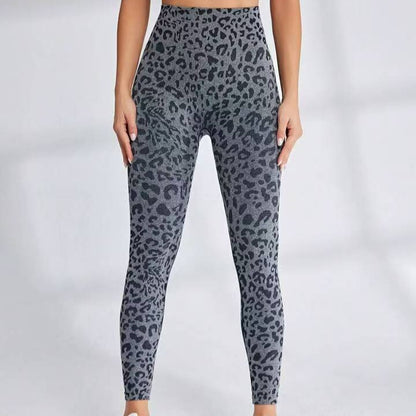 High Waisted Leopard Print Leggings for Women Butt Lift Quick Dry Yoga Pants for Outdoor Sports Running and High Intensity Workouts