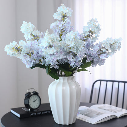 Realistic Faux Hydrangea Flower with High Branch for Hotel Decorations and Wedding Arrangements – Beautiful Artificial Buddha Pagoda Design