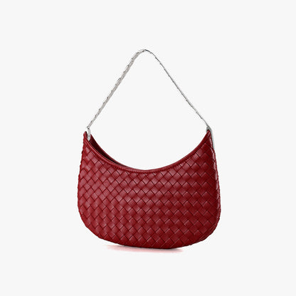 Chic Handcrafted Korean Style Handmade Lambskin Bag for Women Unique Design Genuine Leather Tote Shoulder Bag Ideal for Fashion Enthusiasts