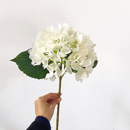 Realistic Hydrangea Faux Flower Bouquet – Soft Touch Floral Arrangement for Weddings and Home Decor – Perfect Table Centerpiece and Stunning Event Decoration