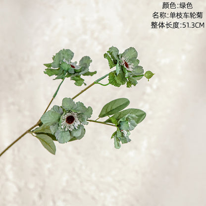 Single Stem Wheel Flower - Realistic Ins Style Decorative Faux Flower for Home Decor and Wedding Arrangements - YC1064