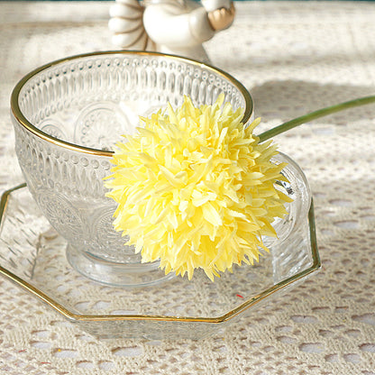 Lifelike Faux Fluffy Dandelion Ball Decorative Floral Arrangement - Perfect for Home, Weddings, and Photography