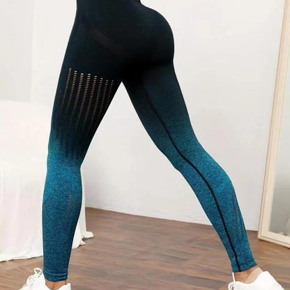 High Waisted Mesh Gradient Leggings for Women Breathable Quick Dry Workout Pants for Running Cycling Yoga and Outdoor Activities Lift and Sculpt Your Figure