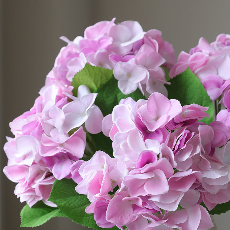 Luxurious Hydrangea Bouquet with Soft Touch Feel -  Quality Artificial Flowers for Home Decor, Wedding Celebrations, and Living Room Accents