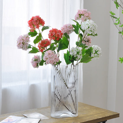 Stunning Artificial Hydrangea Floral Arrangement for Home Decor - Perfect for Photography, Weddings, and Wall Decorations - Add a Touch of Elegance with Our Lucky Sphere Faux Flowers