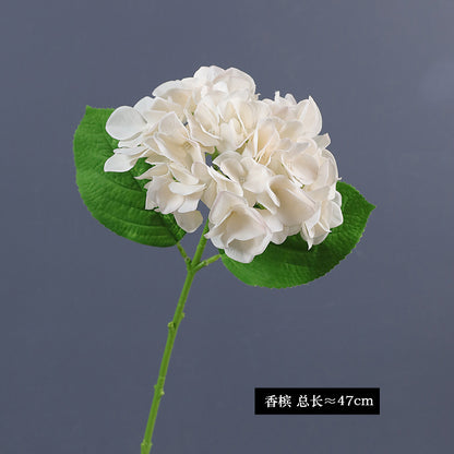 Single-Stem Hydrating Faux Hydrangea - Luxurious Home and Wedding Decorative Floral Arrangement, Perfect for Lasting Elegance and Vibrant Decor