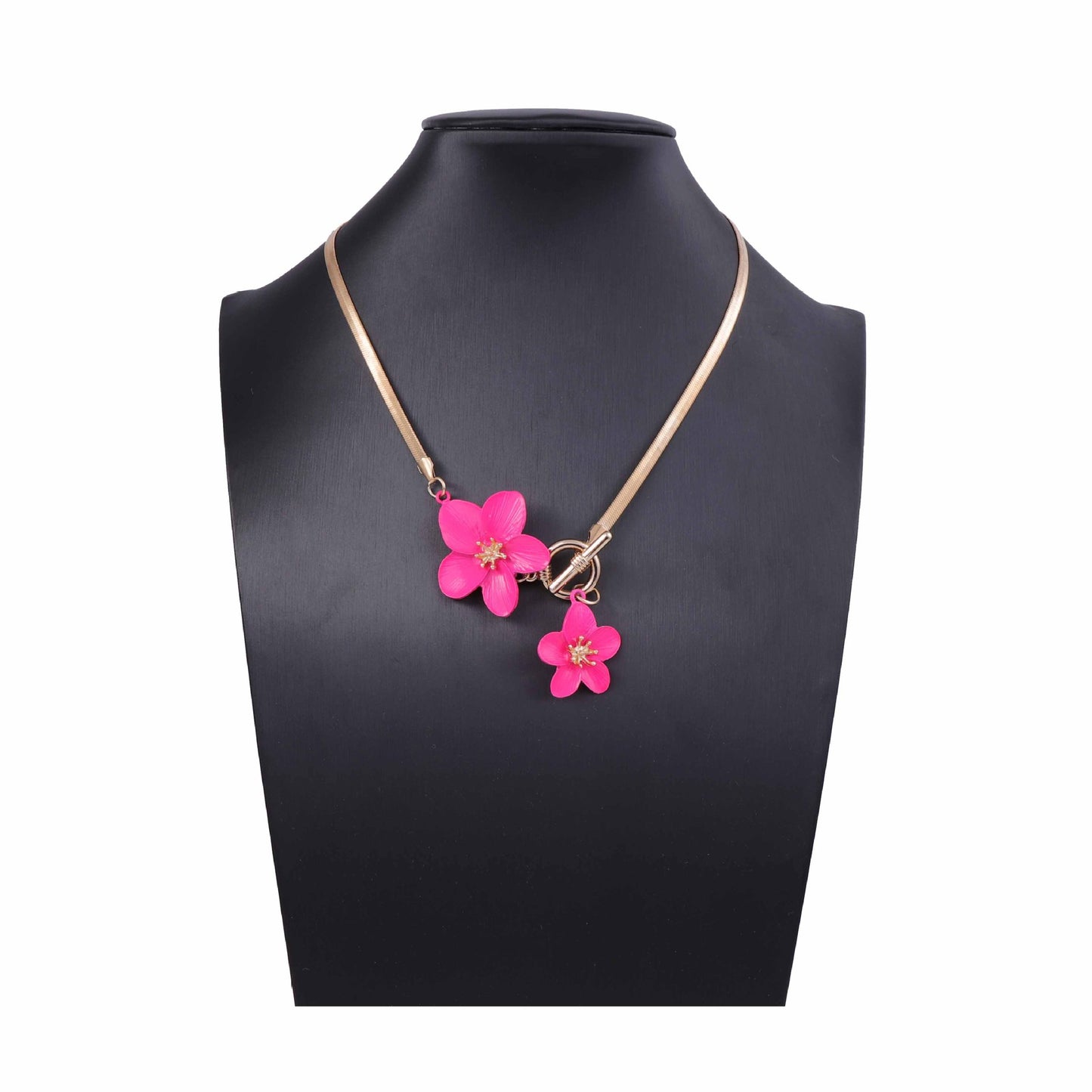Chic Fresh Fuchsia Flower Bracelet - Unique, Sweet, and Luxurious Summer Accessory for Trendy Young Women