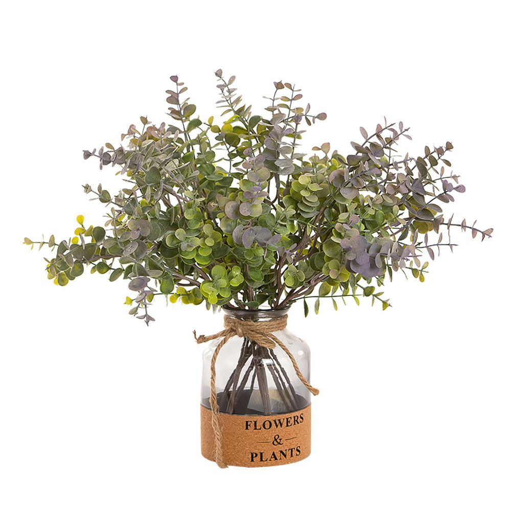 Realistic Money Leaf Eucalyptus Bouquet - Perfect for Home Decor, Weddings, and INS Aesthetic - Artificial Flowers MW04401