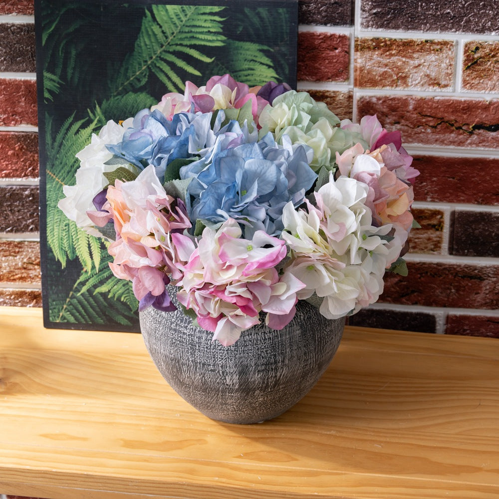 Lifelike Artificial Flowers and Plants - Korean Style Hydrangea for Home Décor, Ideal for Weddings and Celebrations - DY1-554A Craft Decoration