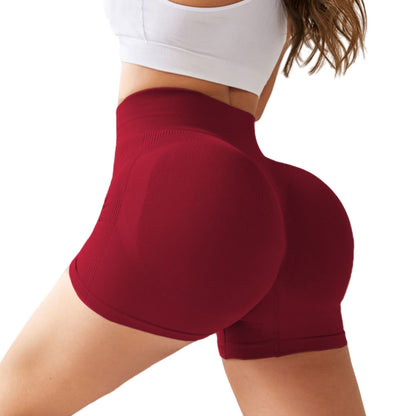 High Waisted Seamless Butt Lifting Yoga Pants Breathable Quick Dry Activewear Shorts for and Flexibility