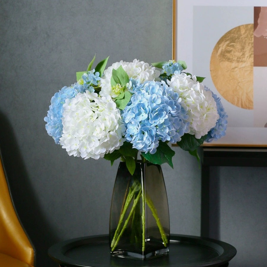 Quality Hydrangea Silk Flower Arrangement - 176 Pieces - Ideal for Wedding Celebrations, Living Room, Bedroom, and Dining Table Decor