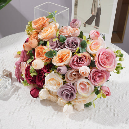 Elegant Nordic Rose Home Decor: Stunning Indoor Table Centerpiece for Holidays, Perfect as a Gift, Photography Prop, and Wedding Decoration