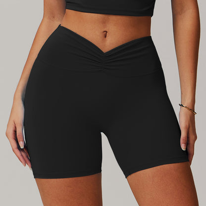 High Waisted Peach Shaping Yoga Shorts for Women's Fitness Butt Lifting Tummy Control Cloud Like Comfort for Active Movement