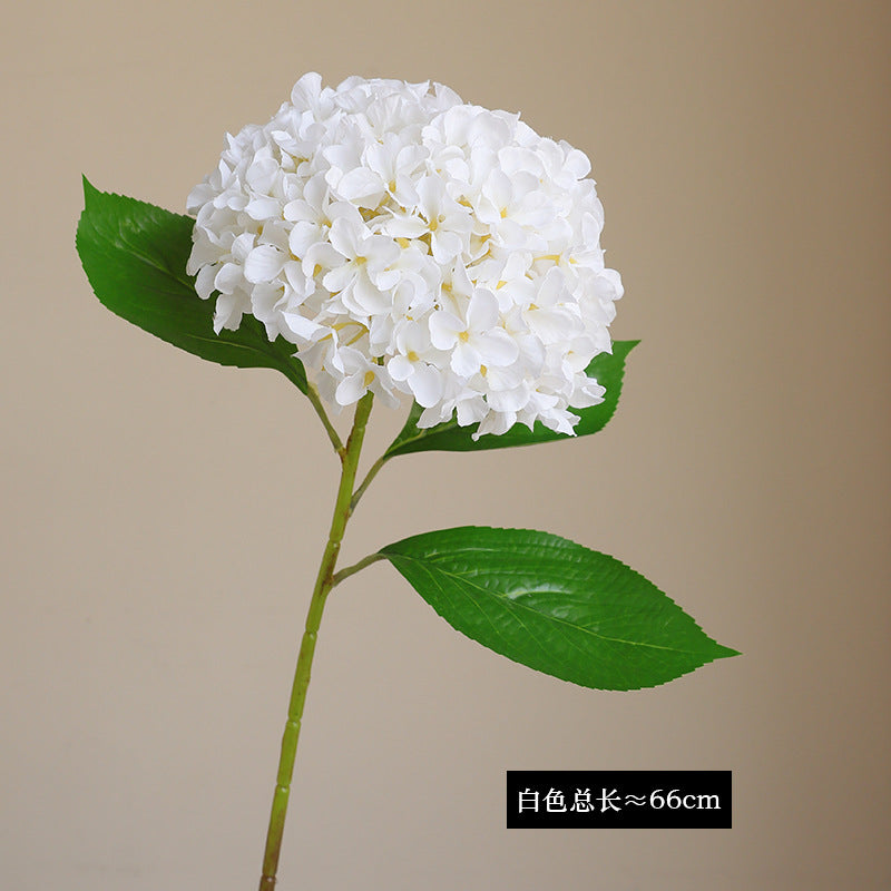 Realistic Large Hydrangea Faux Flower Bouquet - Elegant European-Style Home Decor for Weddings & Events, Stunning Silk Floral Arrangements