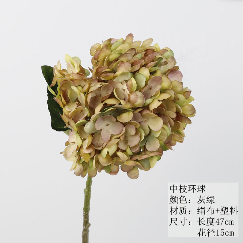 Realistic 3D Printed Hydrangea Flower Stem - Stunning Faux Floral Arrangement for Rustic Wedding Decor and Home Accents