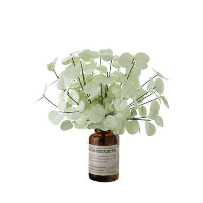 Lifelike PE Eucalyptus Leaves and Money Plant Faux Flowers - Trendy INS Style Home Décor - MW09919