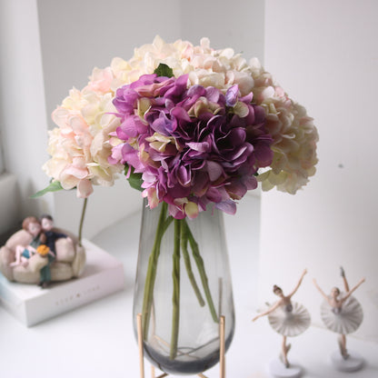 Elegant Korean-Style Artificial Hydrangea Bouquet - Stunning Floral Arrangement for Dining Table and Living Room Décor, Perfect for Home and Event Styling