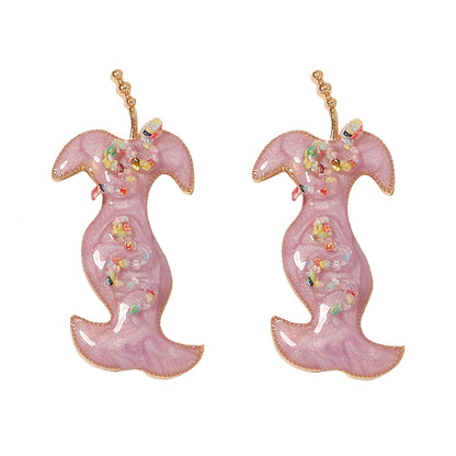 Stylish  Geometric Alloy Drop Earrings for Women - Unique, Versatile Snake-Inspired Design Perfect for Any Occasion