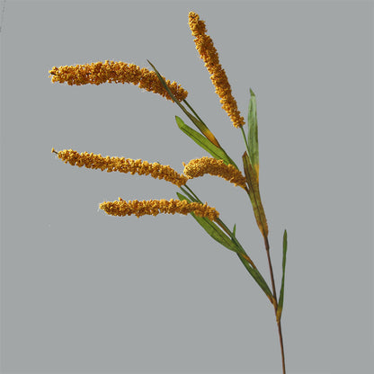 Realistic Long Grain Millet and Wheat Spike Flower - Perfect for Rustic Hotel, Farmhouse & Country Decor