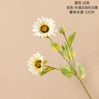 Realistic Sunflower Home Decor - Artificial Sugi Sunflower Arrangement for Weddings and Celebrations - Perfect for Year-Round Decoration (Model MW78003)