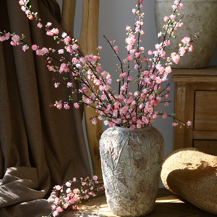 Single Stem Lucky Plum Blossom Artificial Flowers - Elegant Decor for Home and Floral Arrangements - Perfect for Festive Occasions and Everyday Use