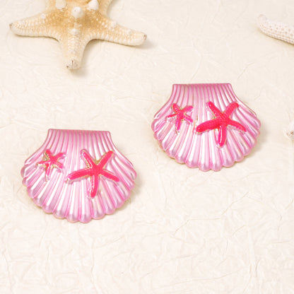Fresh and Sweet Ocean-Inspired Shell Stud Earrings – Unique, Versatile, and Minimalist Jewelry for Women