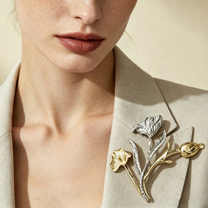 Exquisite Lightweight Luxurious Oversized Floral Brooch – Unique, Elegant, and Versatile Accessory for a Sophisticated Look