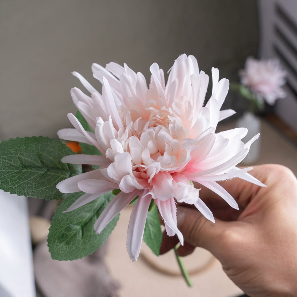 Elegant Multi-Layered Chrysanthemum Faux Flowers for Home Décor - INS Style Wedding Decoration - YC1102