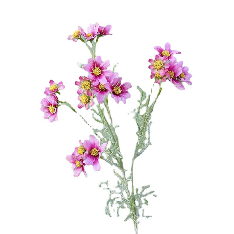 Realistic Cosmos Flowers - Single Stem Stargazer Artificial Flowers for Home Décor, Wedding Celebrations, Photography Props, and Elegant Floral Arrangements