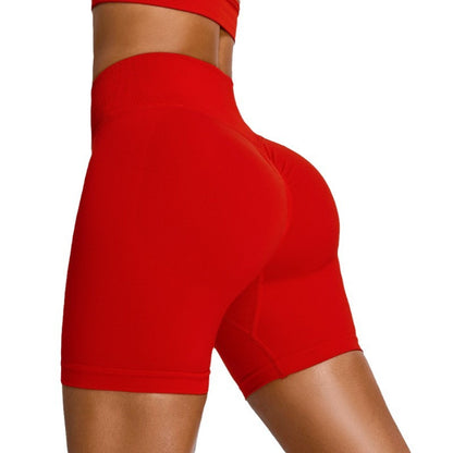 Seamless High Waisted Women s Yoga Pants Sculpting Quick Dry Peach Butt Shorts for Running and Fitness Comfort Style in Every Move