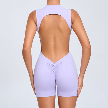 All in One Yoga Jumpsuit for Women Airy Back Cutout Design for Comfort and Style for Yoga Fitness and Active Lifestyle