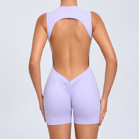 All in One Yoga Bodysuit for Women Back Cut Outs and Versatile Fitness Wear for Comfort and Performance