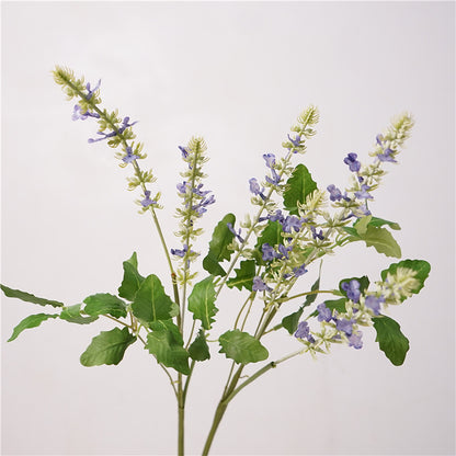 Chic Natural Faux Sage Lavender Wildflowers - Fresh and Charming Soft Floral Decor for Home Styling and Inviting Ambiance