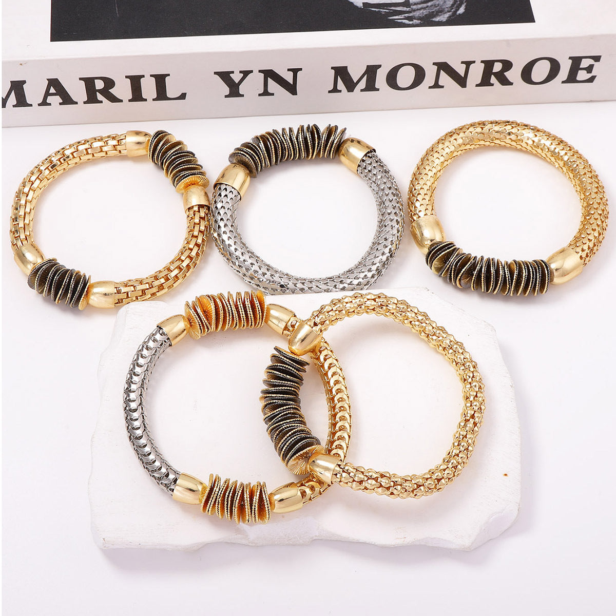 Stylish and Unique Alloy Bracelet Set for Women – Elevate Any Outfit with High-Quality, Trendy Accessories