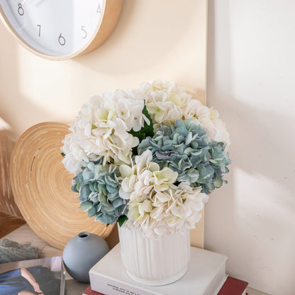 Elegant Single Stem Hydrangea Faux Flower Arrangement for Weddings - Stunning Rose Bouquet and Wall Decor - Perfect for Bridal Showers and Home Accents - Model MW52665