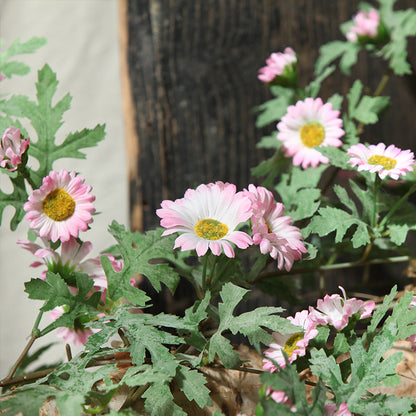 Realistic Faux Daisy and Sunflower Vine Decoration - Perfect for Weddings, Background Walls, and Window Displays!