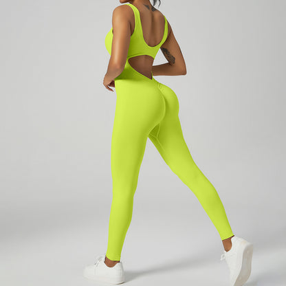 Peach Butt One Piece Yoga Outfit for Women Back Design High Performance Fitness Bodysuit for Enhanced Comfort and Flexibility