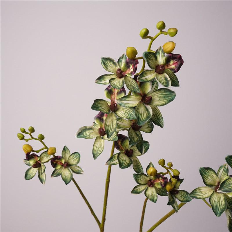 Elegant European-Inspired Artificial Orchid Flowers for Home Décor - Perfect for Living Room and Dining Table Centerpieces, Stunning Sample Room Decorations, and Beautiful Handheld Floral Arrangements