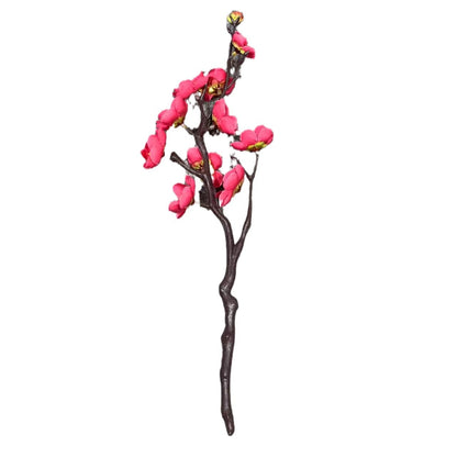 Realistic Single-Stem Plum Blossom Artificial Flower – Perfect for Living Room Décor, Wedding Arrangements, and Stunning Home Landscape Displays